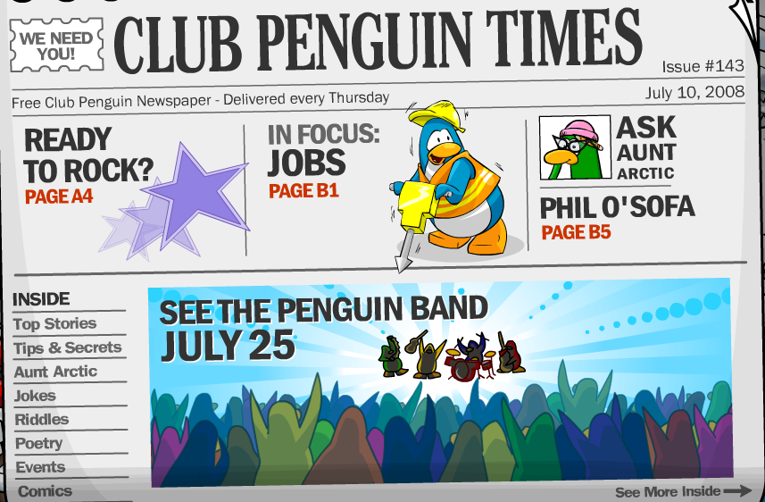 club penguin cheats music fest poster
